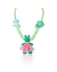 Tiny Closet Flower Doll Necklace & Rubber Band